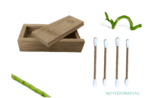 Duurzame wattenstaafjes met Bamboe houder