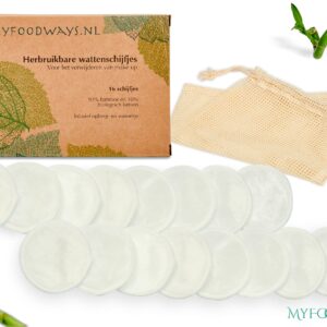 Wasbare Wattenschijfjes Wit