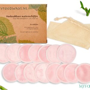 Wasbare Wattenschijfjes Roze