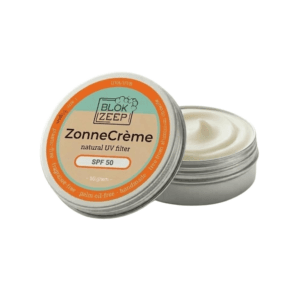 Zonnebrandcrème SPF 50 in aluminium blikje van Blokzeep